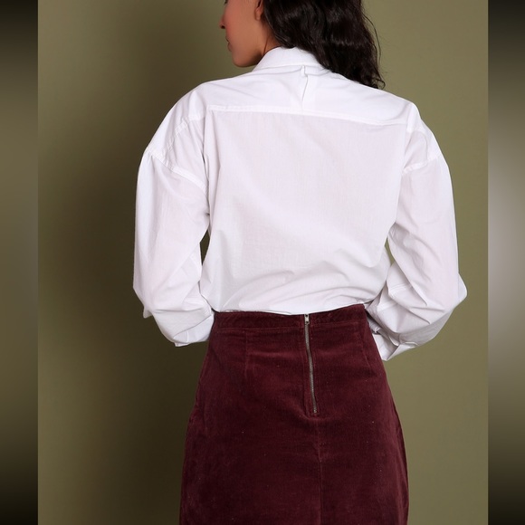 Lace Detail Poplin Dress Shirt - Picture 2 of 2